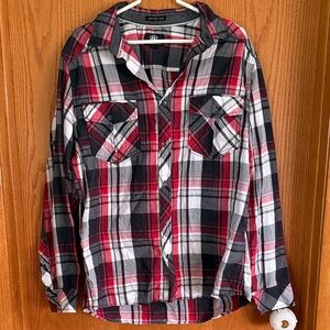 ROCK & REPUBLIC long sleeve flannel sz L
